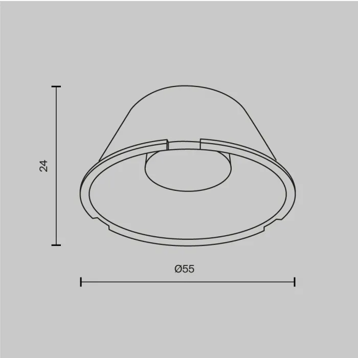 Линза 50mm 60° для Focus Led 12Вт Maytoni TRINITY LensD49-60 от ImperiumLoft