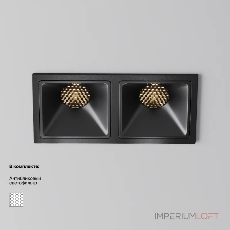Встраиваемый светильник Maytoni Downlight DL043-02-10W3K-SQ-B-1 Встраиваемый светильник Maytoni Downlight DL043-02-10W3K-SQ-B-1
