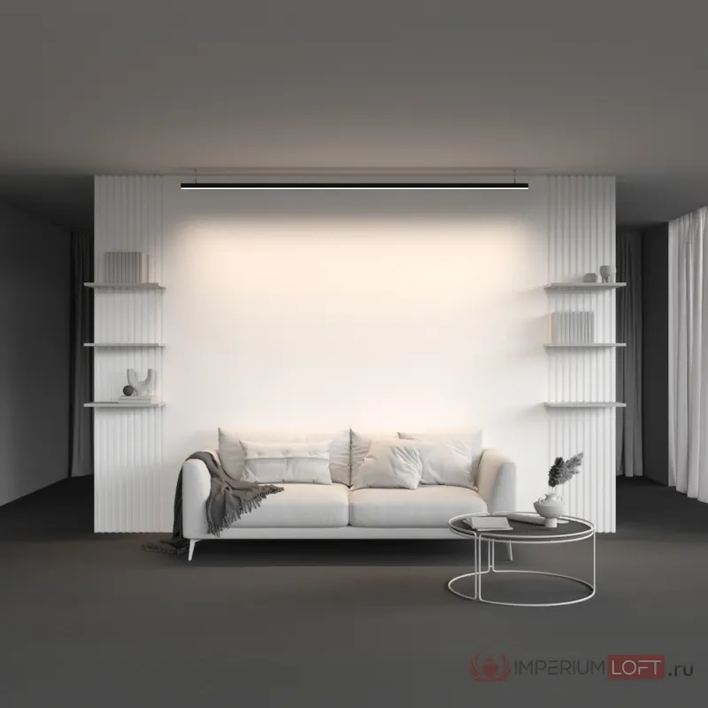 Радиусный профиль 35x35 линейный черный 2.5м Maytoni ALM-3535R-B-D-2.5M от ImperiumLoft