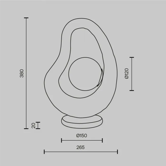 Настольный светильник Maytoni Opus MOD380TL-01W от ImperiumLoft