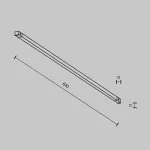 Трековый светильник Maytoni Basis TR240-2-12W4K-B