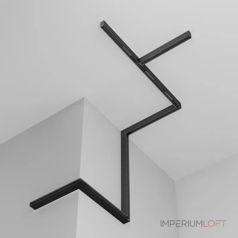 Шинопровод 2м Exility встраиваемый под ГКЛ 12,5мм, черный от ImperiumLoft Шинопровод 2м Exility встраиваемый под ГКЛ 12,5мм, черный от ImperiumLoft