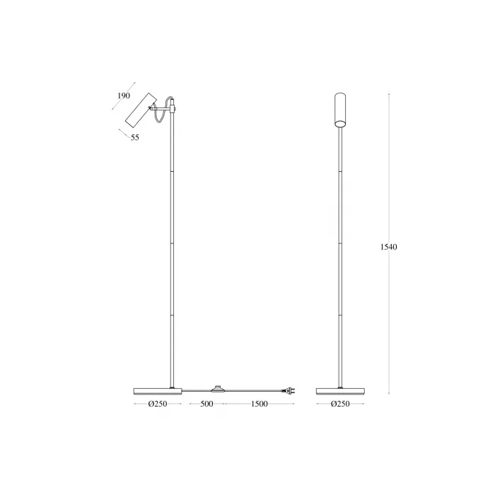 Напольный светильник (торшер) Bansky MOD129FL-01B от ImperiumLoft