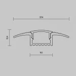 Алюминиевый профиль встраиваемый в пол 2м ALM-3710-S-2M Maytoni 636022