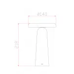 Аккумуляторный светильник Freya Mushroom FR6109TL-L4B