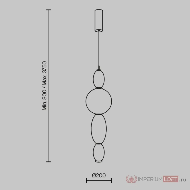 Подвесной светильник Maytoni Modern MOD297PL-L12BS3K от ImperiumLoft