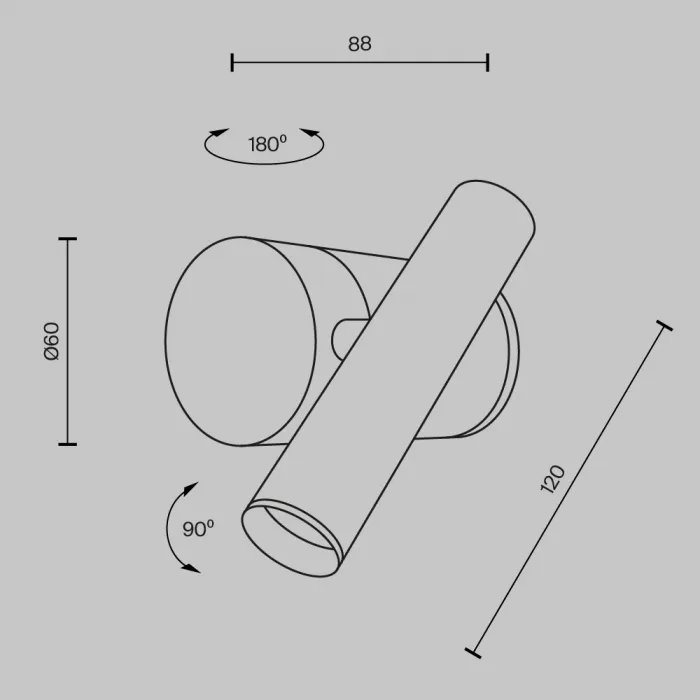 Настенный светильник (бра) Maytoni Utility MOD433WL-L3N3K1 от ImperiumLoft