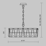 Подвесная люстра Maytoni Puntes MOD043PL-06CH