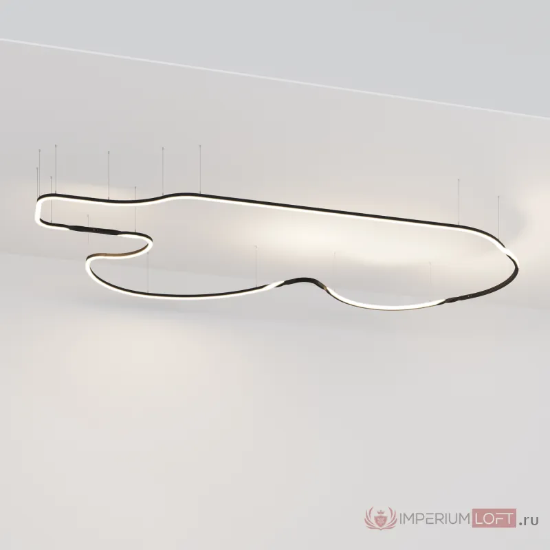 Радиусный профиль 35x35 линейный черный 2.5м Maytoni ALM-3535R-B-D-2.5M от ImperiumLoft
