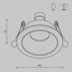 Встраиваемый светильник Maytoni Downlight DL126-GU10-WMG
