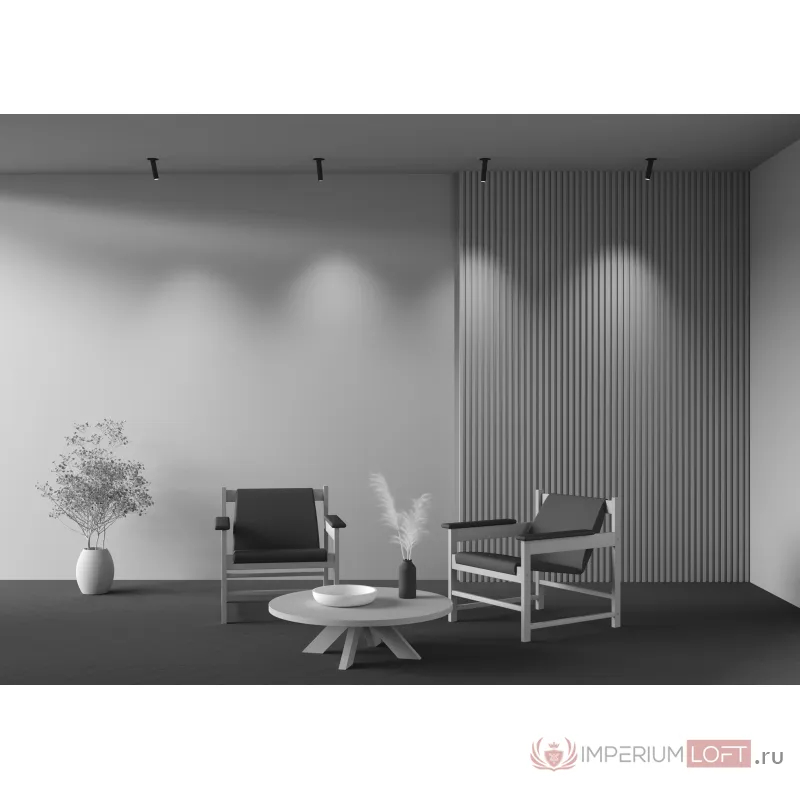 Встраиваемый светильник Maytoni Ceiling C140TRS-L200-7W3K-B от ImperiumLoft