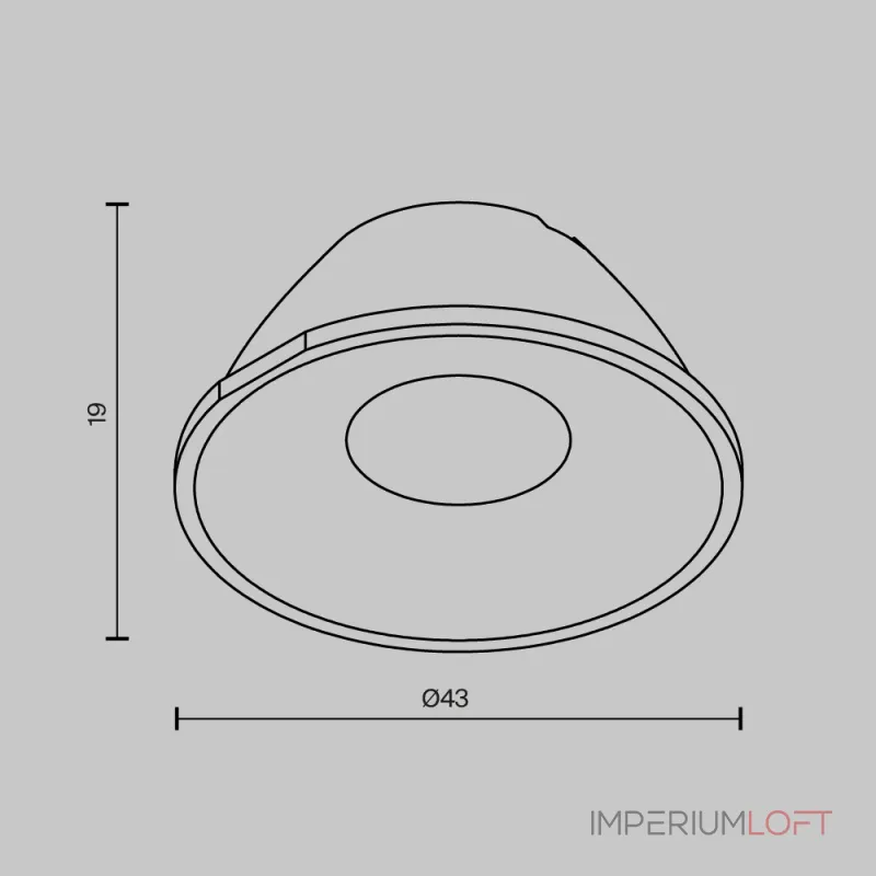 Линза для Alfa LED 36° Maytoni Downlight LensCD43-36 Линза для Alfa LED 36° Maytoni Downlight LensCD43-36