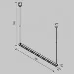 Трековый подвесной светильник Maytoni ELASITY TR169-1-26W3K-M-B