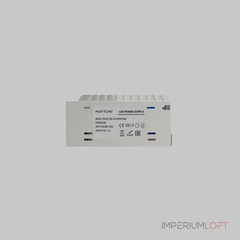 Источник напряжения Maytoni PSL002 12В 35Вт IP 20 811006 Источник напряжения Maytoni PSL002 12В 35Вт IP 20 811006