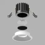 Встраиваемый светильник Maytoni Downlight DL058-12W2.7K-W