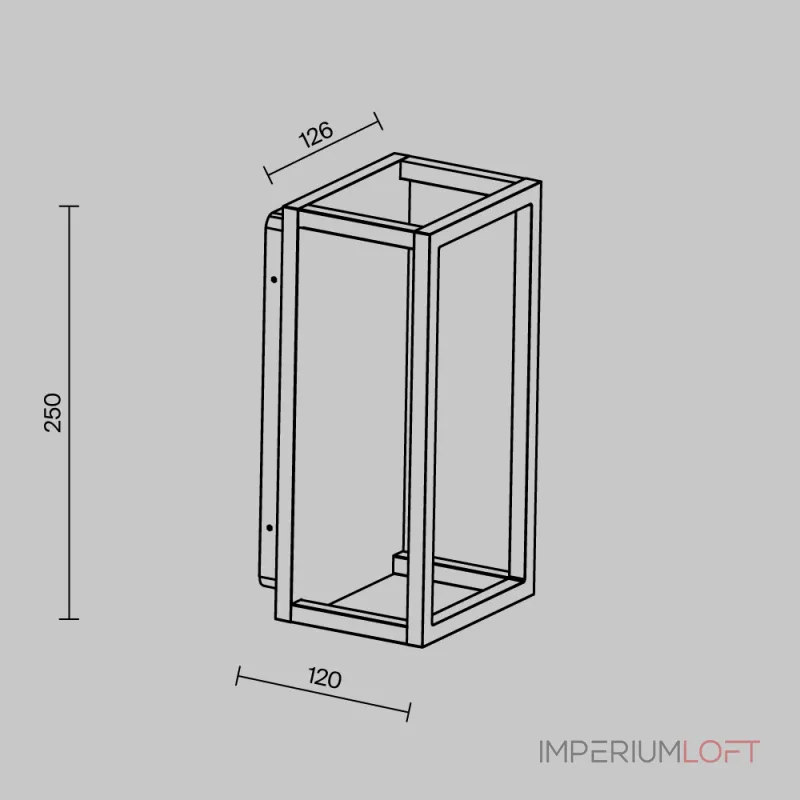 Уличный настенный светильник Maytoni Frame O527WL-L12B3K Уличный настенный светильник Maytoni Frame O527WL-L12B3K