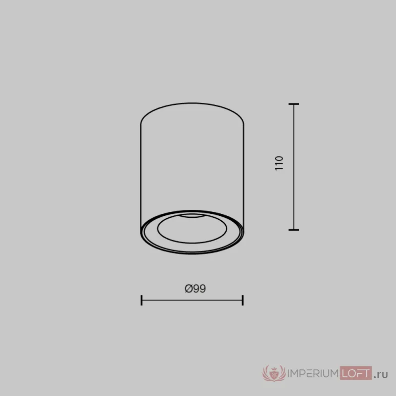 Потолочный светильник Maytoni Ceiling C094-GU10-B от ImperiumLoft