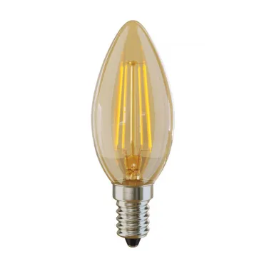 Свеча золотистая Е14 2800К 4W Voltega Candel 5482