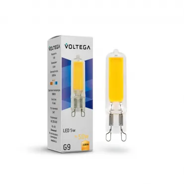 Светодиодная лампа Voltega Simple Capsule 5W 3000K G9