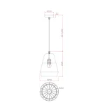 Подвесной светильник Freya Форма / Shape FR5335PL-01B2