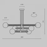 Люстра на штанге Maytoni Modern MOD287PL-06BS Люстра на штанге Maytoni Modern MOD287PL-06BS