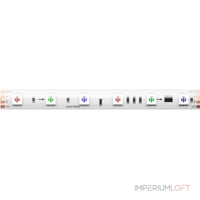 Светодиодная лента 24В 5050 14,4Вт/м RGB 5м IP 67 Maytoni Ultra 201248 Светодиодная лента 24В 5050 14,4Вт/м RGB 5м IP 67 Maytoni Ultra 201248