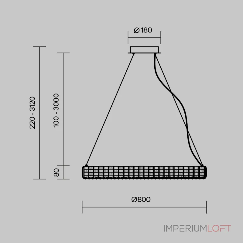 Подвесная люстра Maytoni Modern MOD335PL-L40CH3K Подвесная люстра Maytoni Modern MOD335PL-L40CH3K