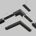 Коннектор угловой круглый Basity, черный Maytoni BASITY TRA172CL-R-11B