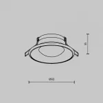 Встраиваемый светильник Maytoni Downlight DL096-GU10-W от ImperiumLoft