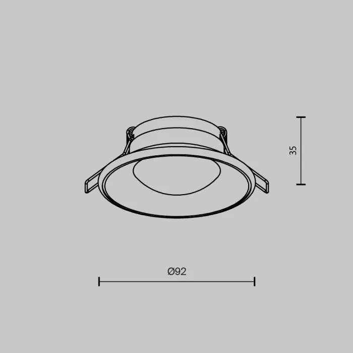 Встраиваемый светильник Maytoni Downlight DL096-GU10-W от ImperiumLoft
