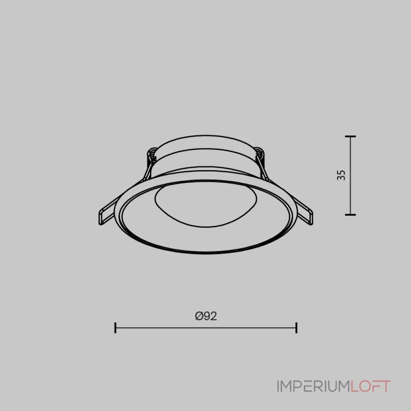 Встраиваемый светильник Maytoni Downlight DL096-GU10-W