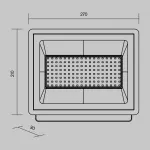 Прожектор Maytoni Outdoor FL001-L100B4K