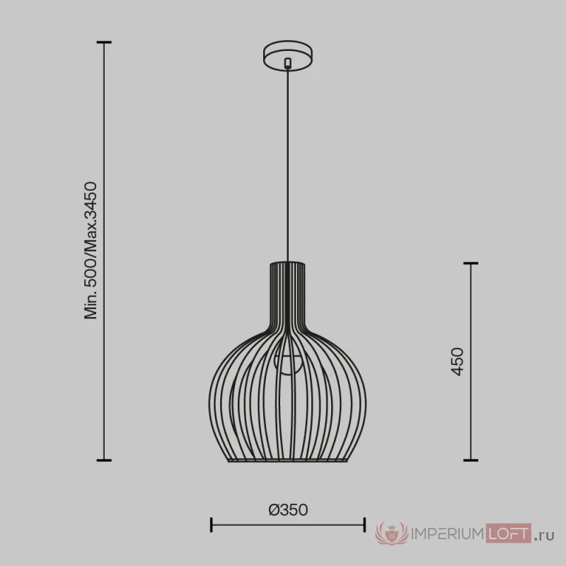 Подвесной светильник Roots MOD194PL-01W от ImperiumLoft