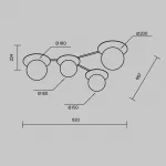 Потолочный светильник Maytoni Modern MOD291CL-04BS от ImperiumLoft