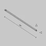 Трековый светильник Maytoni Basis TR240-2-18W3K-B