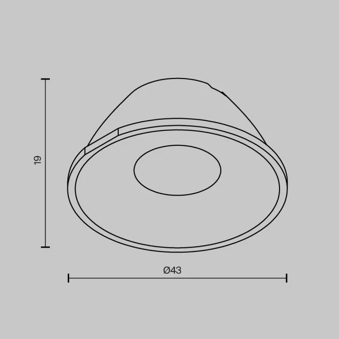 Линза для Alfa LED 15° Maytoni Downlight LensCD43-15 от ImperiumLoft