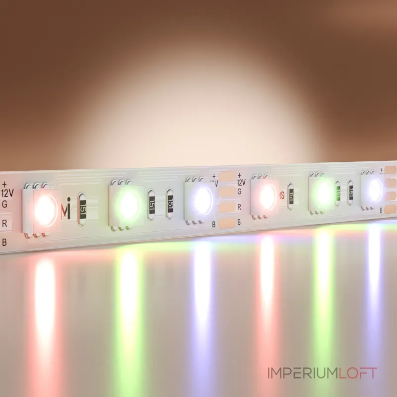 Светодиодная лента Maytoni 12В 5050 14,4Вт/м RGB 5м IP 20 201195