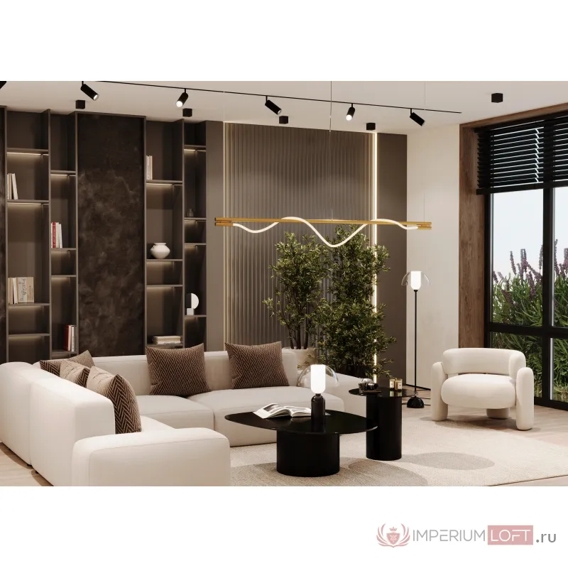 Напольный светильник (торшер) Memory MOD177FL-01B от ImperiumLoft