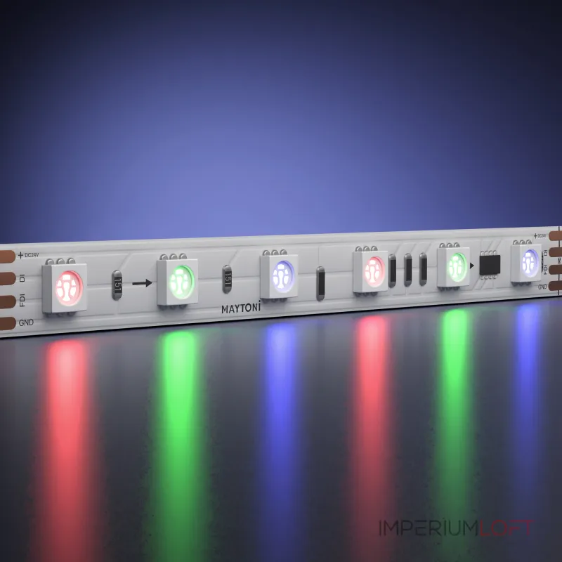 Светодиодная лента 24В 5050 14,4Вт/м RGB 5м IP 20 Maytoni Ultra 201246 Светодиодная лента 24В 5050 14,4Вт/м RGB 5м IP 20 Maytoni Ultra 201246