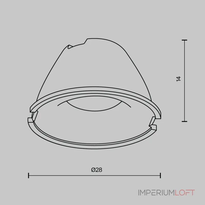 Линза для Alfa LED 36° Maytoni Downlight LensD28-36