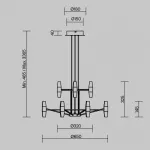 Подвесной светильник Maytoni Arana MOD401PL-L72BS3K от ImperiumLoft