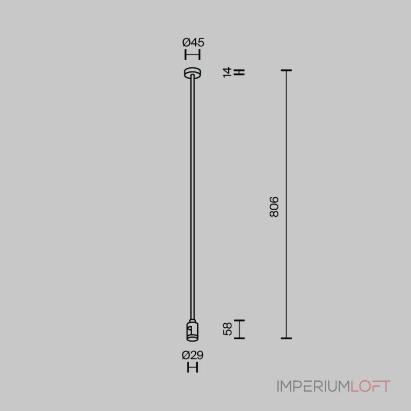 Крепление потолочное Long одинарное 760мм Flarity черный Maytoni FLARITY TRA159C-SL1-B Крепление потолочное Long одинарное 760мм Flarity черный Maytoni FLARITY TRA159C-SL1-B