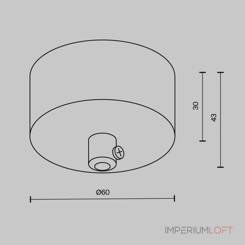 Потолочная чаша для ввода питания системы Shelf Maytoni Shelf CA032B-B
