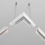 Коннектор угловой для накладной трековой системы Voltega Эксилайт / Exilight VGL034HCL-41W