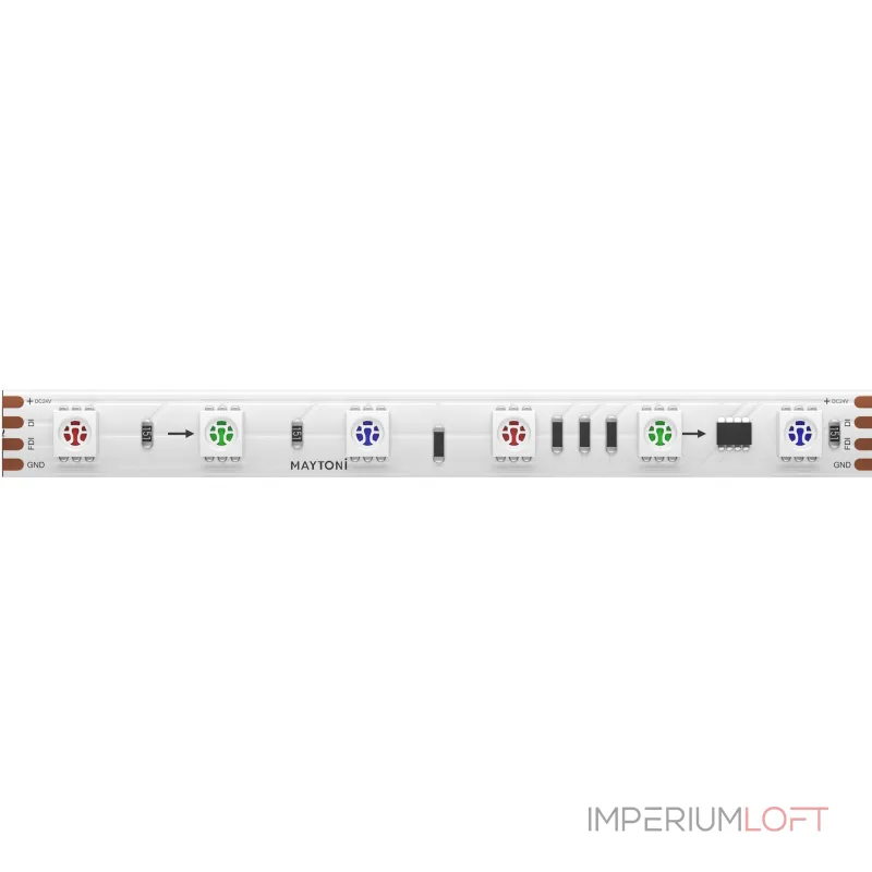 Светодиодная лента 24В 5050 14,4Вт/м RGB 5м IP 20 Maytoni Ultra 201246 Светодиодная лента 24В 5050 14,4Вт/м RGB 5м IP 20 Maytoni Ultra 201246