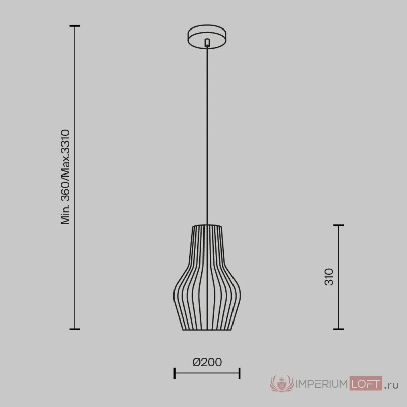 Подвесной светильник Maytoni Modern MOD191PL-01W от ImperiumLoft
