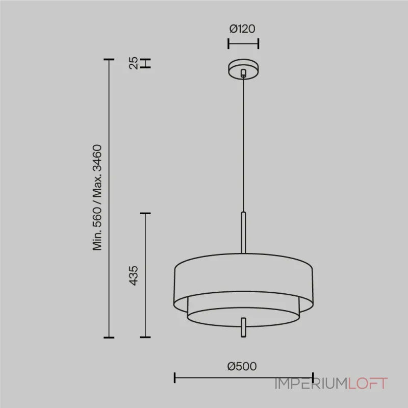 Подвесной светильник Maytoni Bergamo MOD613PL-05GR