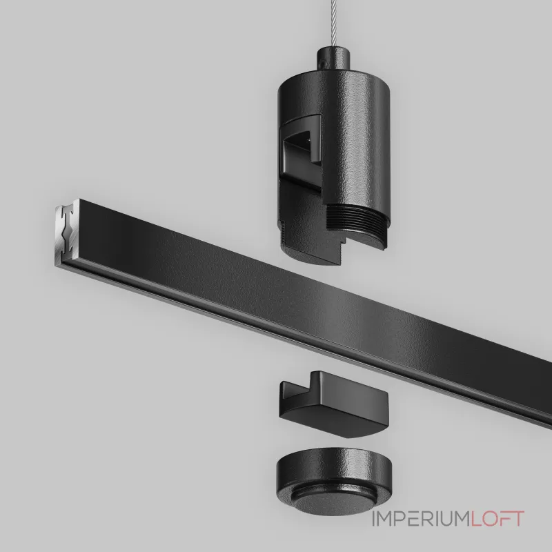 Подвес тросовый Hang одинарный Flarity черный Maytoni FLARITY TRA157SW-S1-B от ImperiumLoft Подвес тросовый Hang одинарный Flarity черный Maytoni FLARITY TRA157SW-S1-B от ImperiumLoft