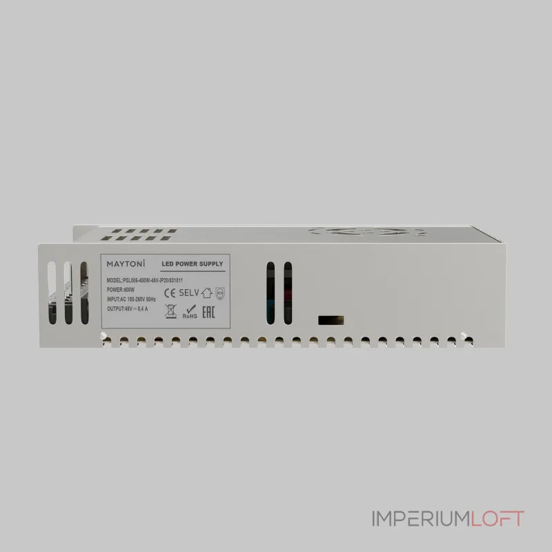Источник напряжения Maytoni PSL006 48В 400Вт IP 20 831011 Источник напряжения Maytoni PSL006 48В 400Вт IP 20 831011