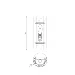 Настенный светильник (бра) Coliseo MOD136WL-01BS